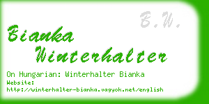bianka winterhalter business card